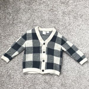 Zara Baby Knit Checkered Jacket